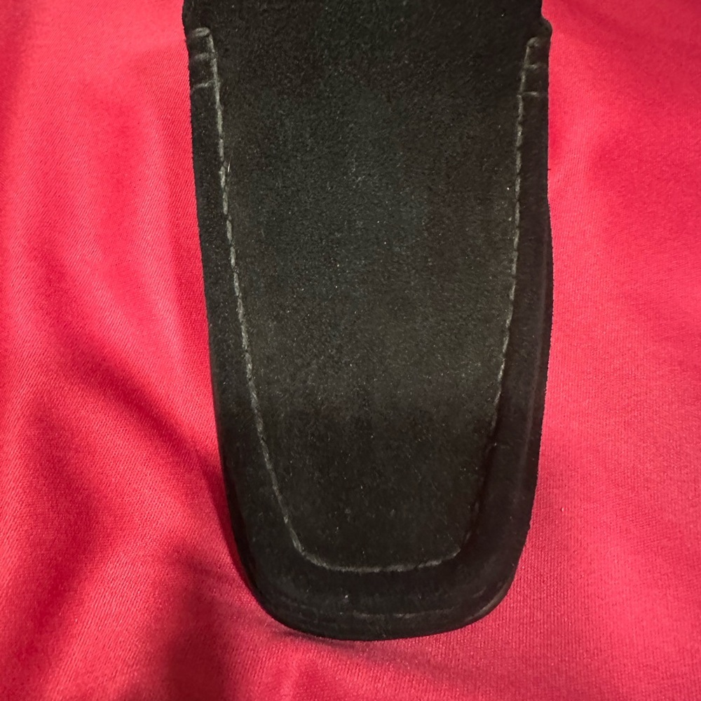 Black Suede Loafers Size 8 Women’s Like New - Picture 8 of 10